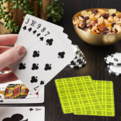 Jeu De Cartes Motif géométrique jaune citron (In Situ)