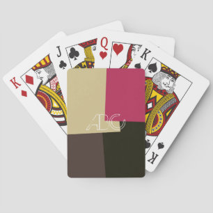 Jeu De Cartes Motif géométrique moderne couleur rétro #2