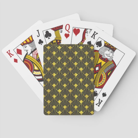 Jeu De Cartes Motif Gold Retro (dos)