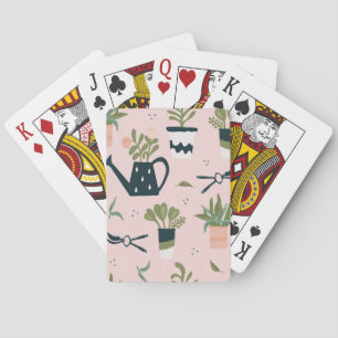 Jeu De Cartes Motif imprimé Whimsical Pink Gardening