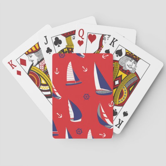Jeu De Cartes Motif Lean Sailboat (dos)