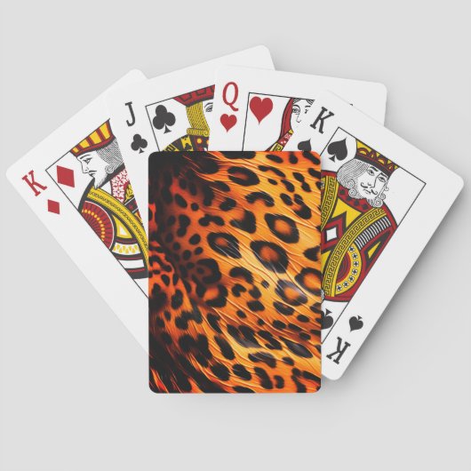 Jeu De Cartes Motif léopard (dos)