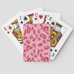 Jeu De Cartes Motif léopard rose