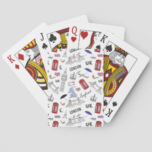 Jeu De Cartes Motif London City Doodles