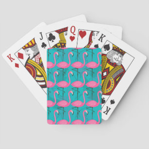Jeu De Cartes Motif lumineux de Flamant rose