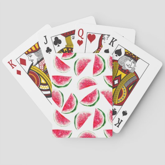 Jeu De Cartes Motif mignon d'ananas et de pastèque (dos)