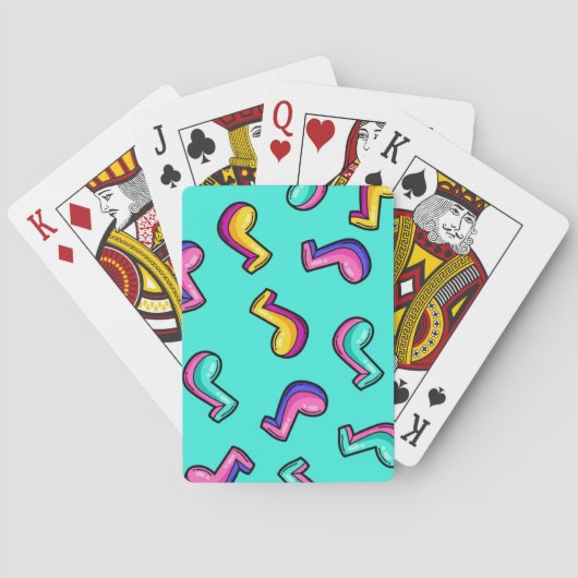 Jeu De Cartes Motif musical (dos)