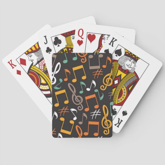 Jeu De Cartes Motif musical (dos)
