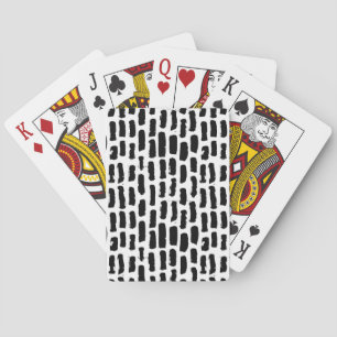 Jeu De Cartes Motif noir de courses de brosse