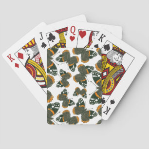 Jeu De Cartes Motif papillon de l'amiral rouge