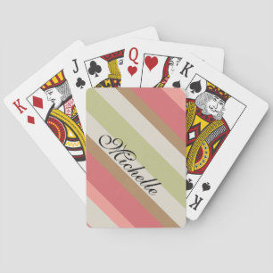Jeu De Cartes Motif Paprika Stripes