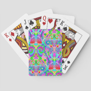 Jeu De Cartes Motif Peint À La Main Et Numériquement Art 22