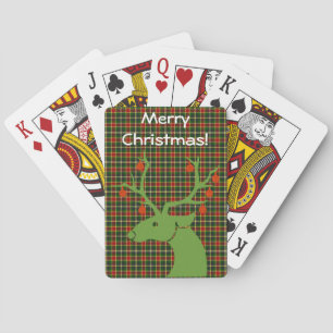 Jeu De Cartes Motif personnalisé de plaid de tartan avec le