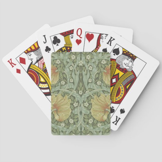 Jeu De Cartes Motif Pimpernel (par William Morris) (dos)