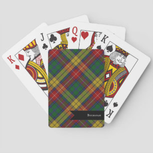 Jeu De Cartes Motif Plaid Buchanan Clan Tartan