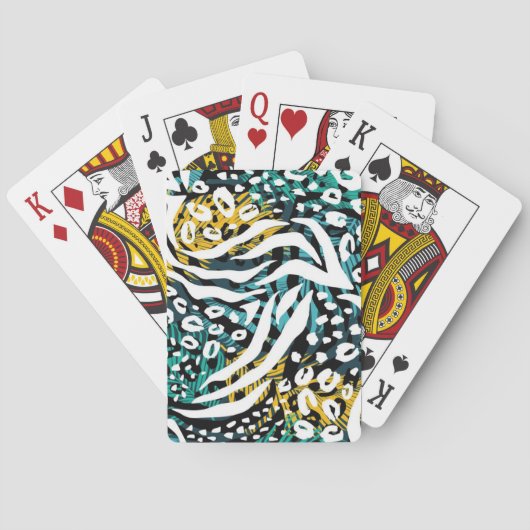 Jeu De Cartes motif poster de animal (dos)