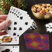 Jeu De Cartes Motif psychédélique Rainbow Chevron (In Situ)
