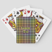 Jeu De Cartes Motif Rainbow Houndstooth (dos)