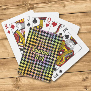 Jeu De Cartes Motif Rainbow Houndstooth