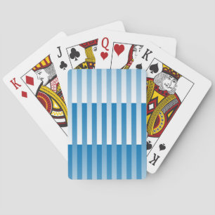 Jeu De Cartes Motif rayé bleu blanc