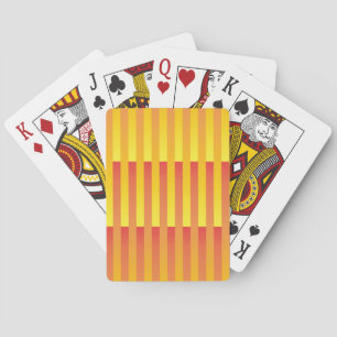Jeu De Cartes Motif rayé orange jaune
