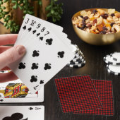 Jeu De Cartes Motif Red Black Weaver (In Situ)