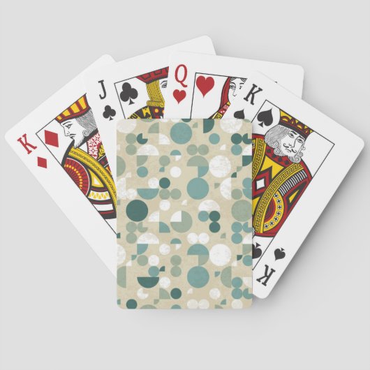 Jeu De Cartes motif rétro Abstrait (dos)