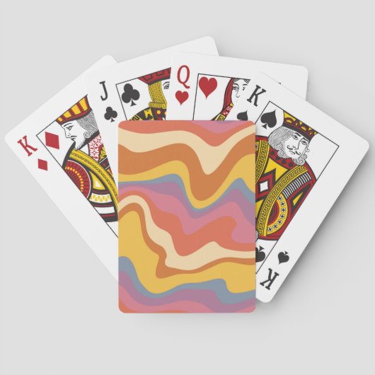 Jeu De Cartes Motif rétro super (dos)