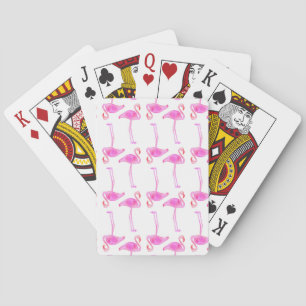 Jeu De Cartes Motif rose de Flamant rose