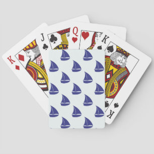 Jeu De Cartes Motif Royal Blue Sailboat