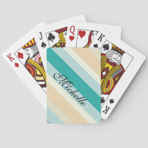 Jeu De Cartes Motif Seashore Stripes
