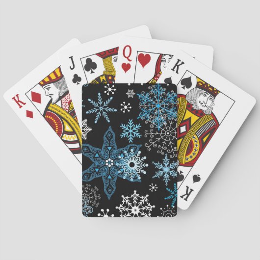 Jeu De Cartes Motif Snowflake (dos)