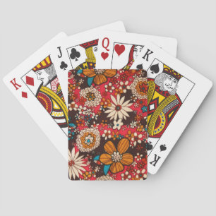 Jeu De Cartes Motif textile vintage riche et somptueux