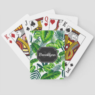 Jeu De Cartes Motif tropical