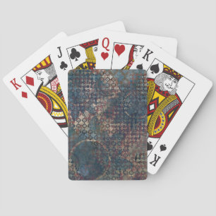 Jeu De Cartes Motifs Grungy avec Patchwork Désordonné de Texture
