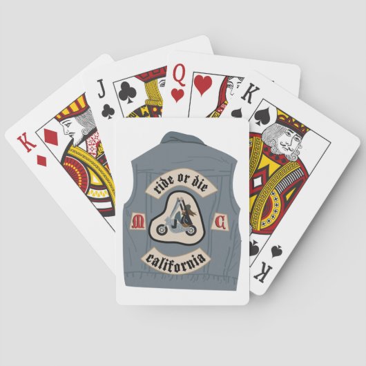 Jeu De Cartes Moto Club Vest (dos)