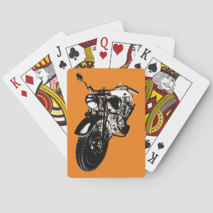 Jeu De Cartes Moto vintage de militaires des années 1940