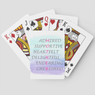 Jeu De Cartes Mots pour décrire la mère