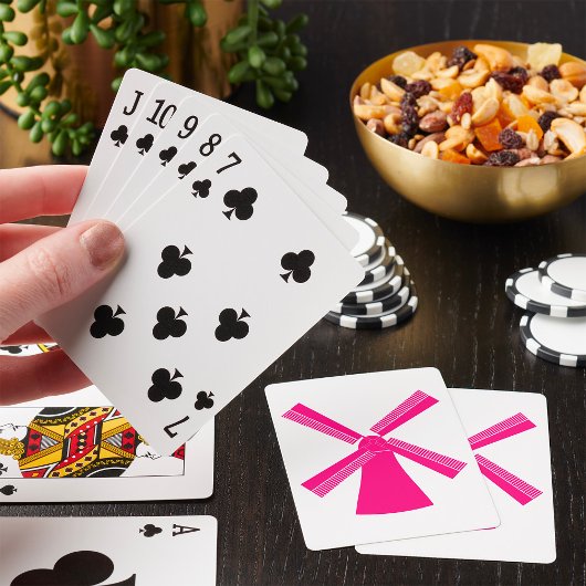 Jeu De Cartes Moulin à vent rose