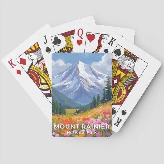 Jeu De Cartes Mount Rainier National Park | Washington Travel (dos)