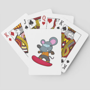 Jeu De Cartes Mouse as Snowboarder