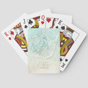 Jeu De Cartes Mousse de mer Tortue de mariage ID837