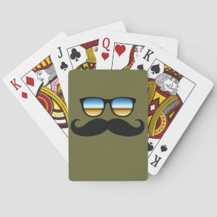 Jeu De Cartes Moustache cool sous Shades