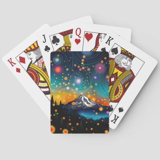 Jeu De Cartes Mt. Rainier Starry Sky (dos)