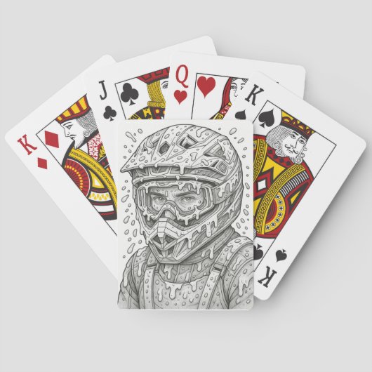 Jeu De Cartes Mud Warrior Playing Cards (dos)