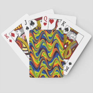 Jeu De Cartes Multicolor Abstrait