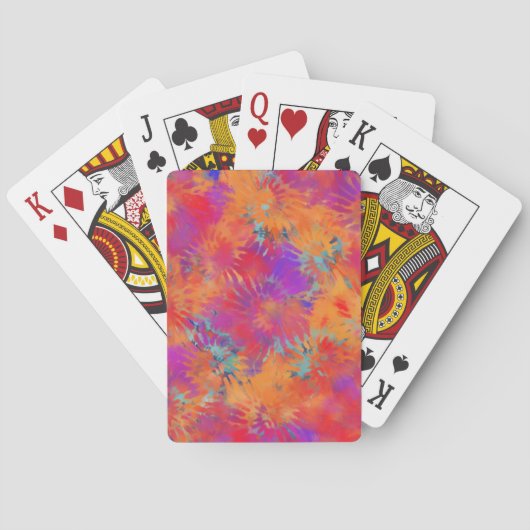 Jeu de cartes multicolores (dos)
