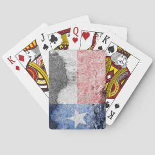 Jeu De Cartes mur de brique du drapeau texas