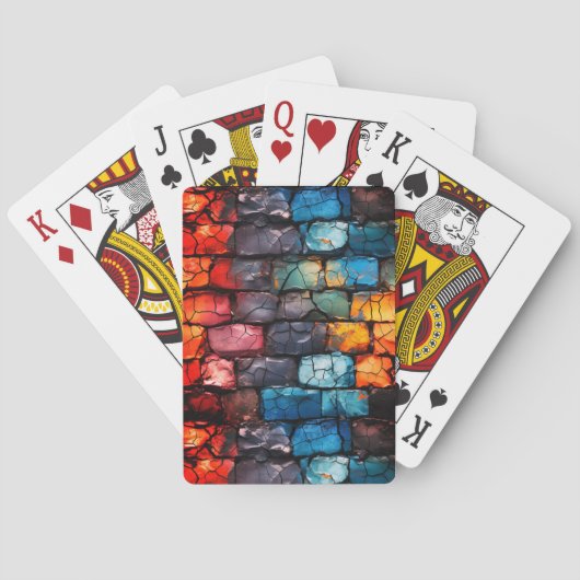 Jeu De Cartes Mur en briques (dos)