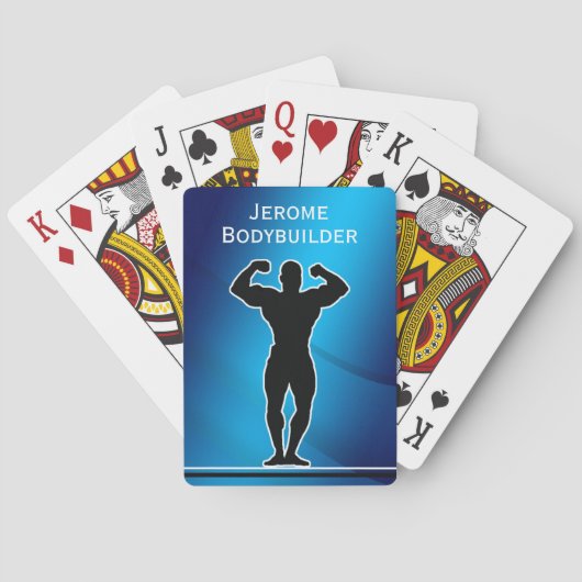 Jeu De Cartes Muscles Flexants Bodybuilder (dos)